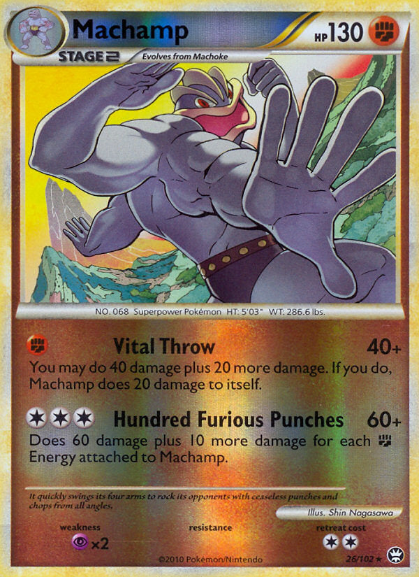Triumphant Machamp #26/102 reverse holo
